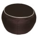 Coffee Table - Chocolate Brown with Beige piping Polyester